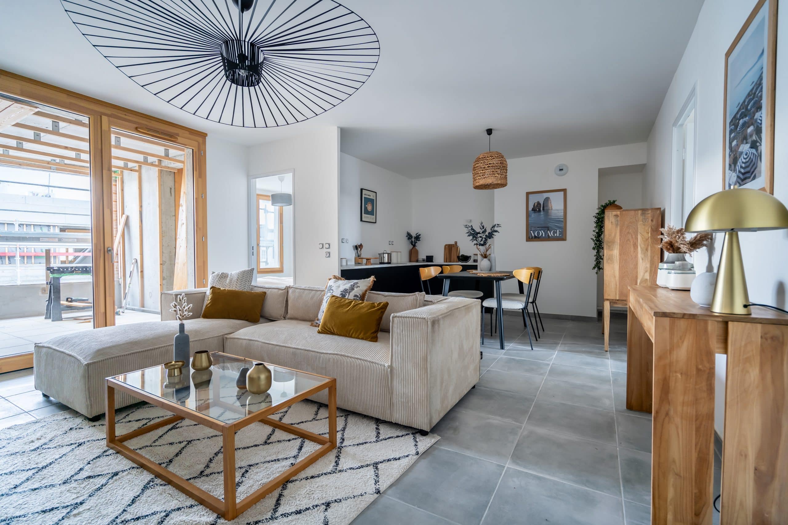 Salon appartement témoin - Annemasse